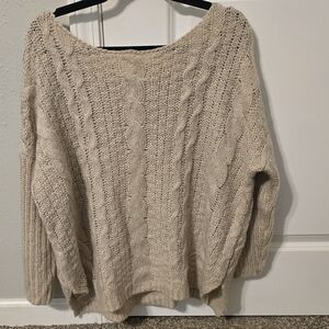 Pink Lily Cable Knit Sweater